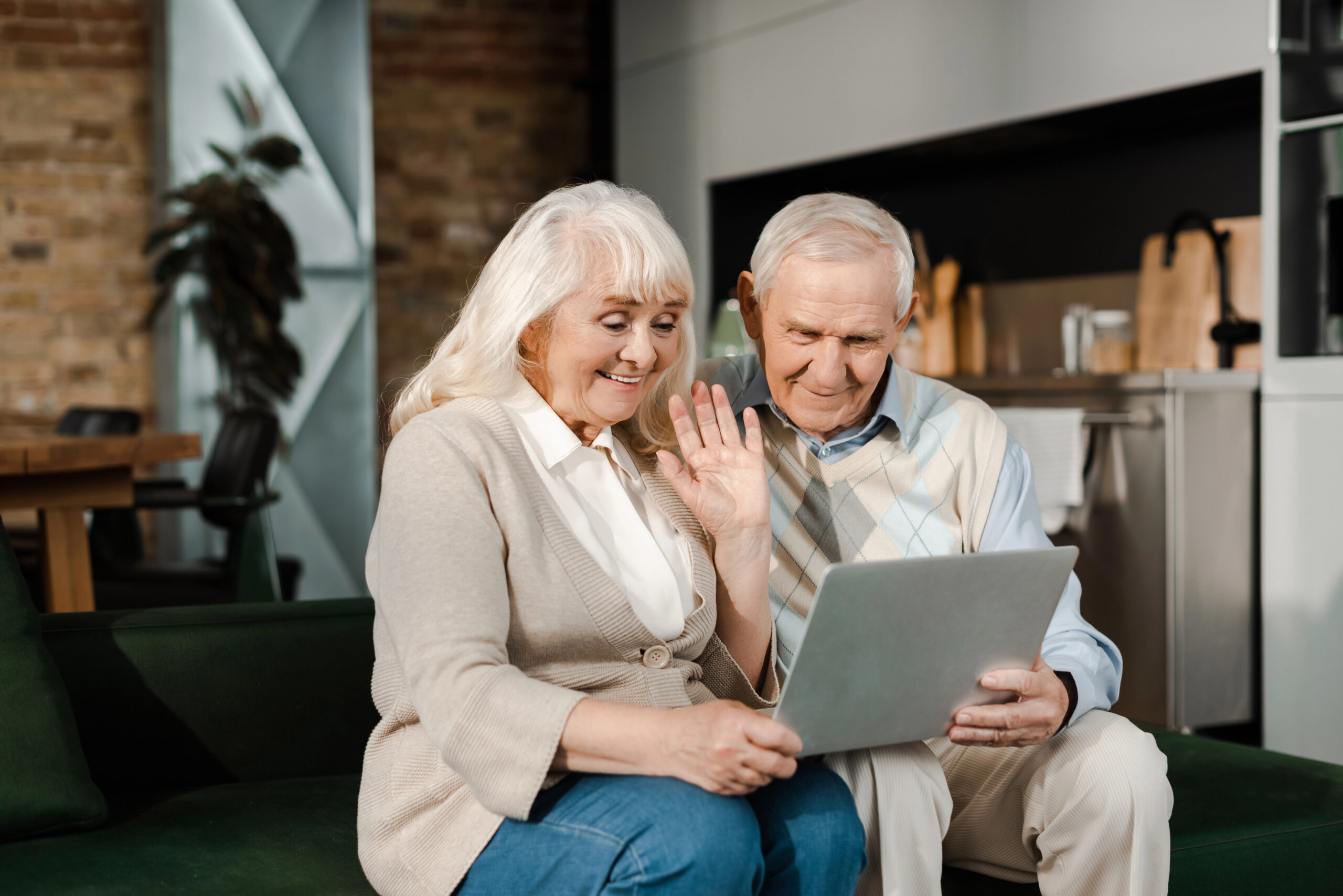 Married Couple Recording Video Message